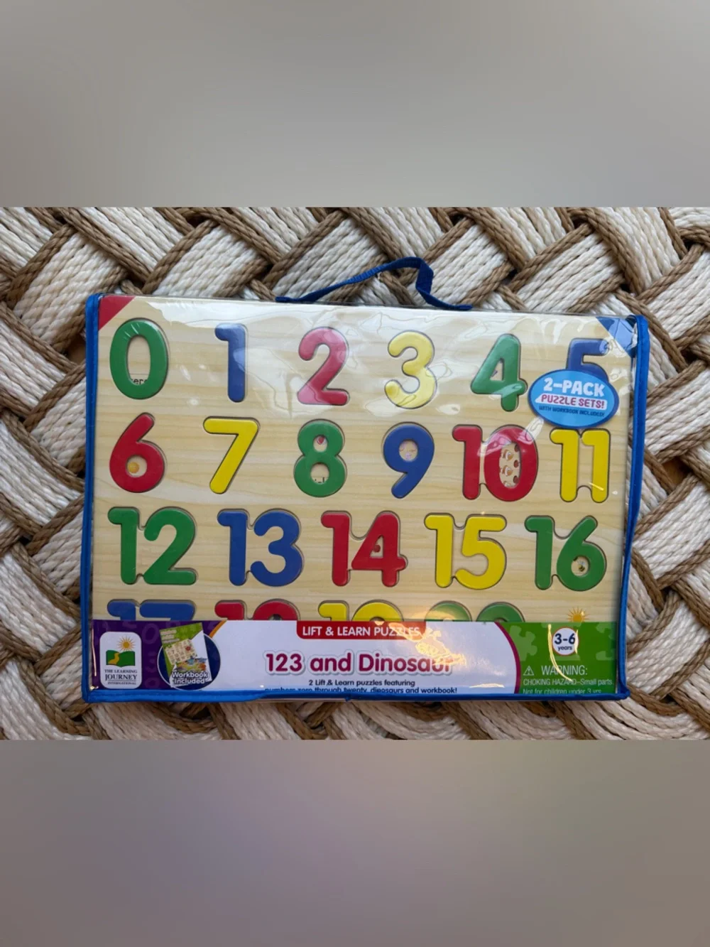 Lift & Learn 123 and Dinosaur Number Puzzle - NWT